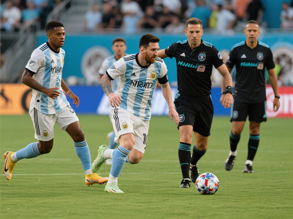 美职联迈阿密4-1横扫休斯顿 苏牙爆发梅西轮休 梅西的轮休一度让外界对迈阿密本场比赛表现